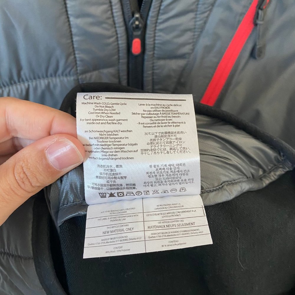 Smartwool Men's PhD SmartLoft Divide Full-Zip Top Gray and Black - Picture 9 of 9